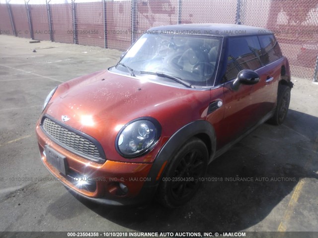 WMWSU3C52DT372379 - 2013 MINI COOPER ORANGE photo 2