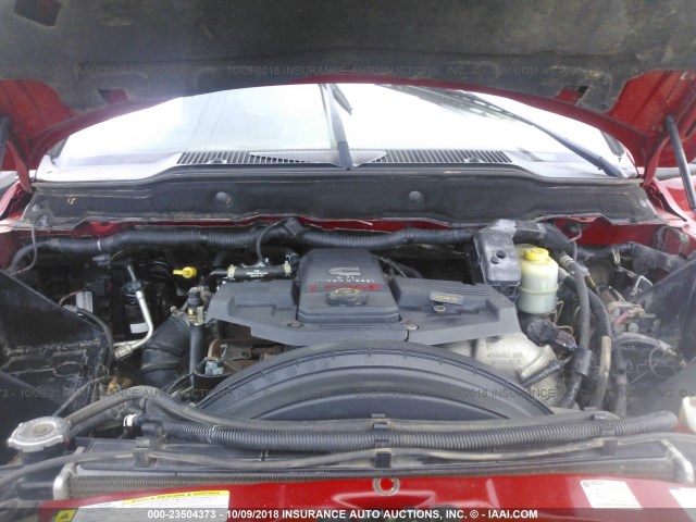 3D7KS28A57G850178 - 2007 DODGE RAM 2500 ST/SLT 红色 照片 10