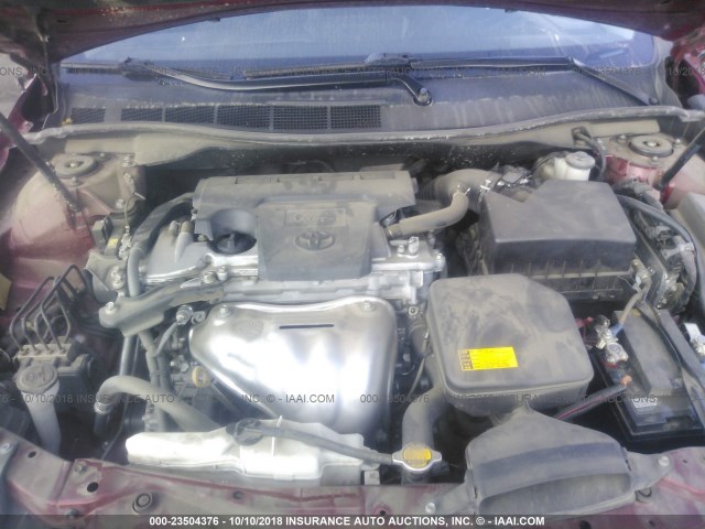 4T1BF1FK1FU913000 - 2015 TOYOTA CAMRY LE/XLE/SE/XSE 红色 照片 10