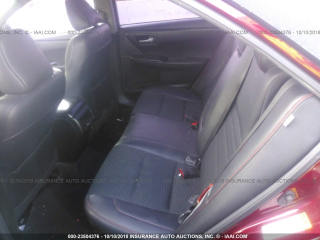4T1BF1FK1FU913000 - 2015 TOYOTA CAMRY LE/XLE/SE/XSE 红色 照片 8