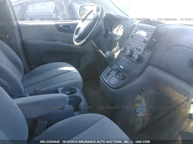 KNDMB233166096501 - 2006 KIA SEDONA EX/LX BLUE photo 5