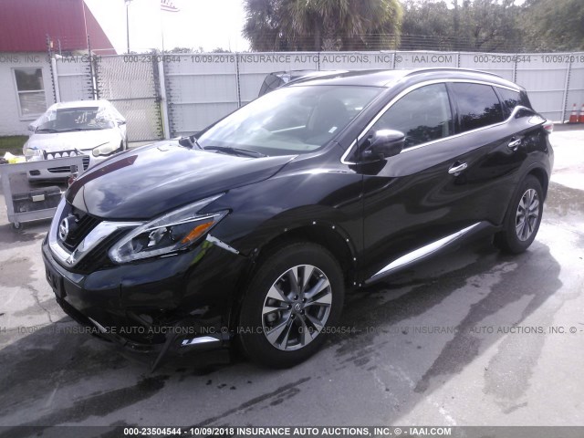 5N1AZ2MG5JN122804 - 2018 NISSAN MURANO S/SL/SV/PLATINUM BLACK photo 2