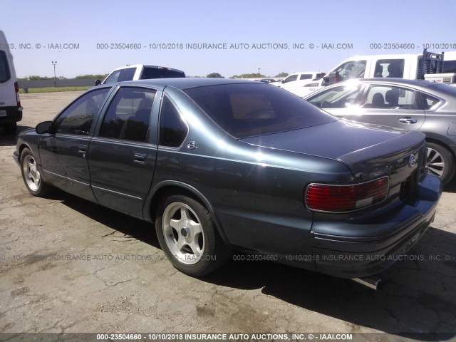 1G1BL52P1SR167420 - 1995 CHEVROLET CAPRICE / IMPALA CLASSIC/SS BLUE photo 3