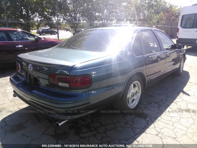 1G1BL52P1SR167420 - 1995 CHEVROLET CAPRICE / IMPALA CLASSIC/SS BLUE photo 4