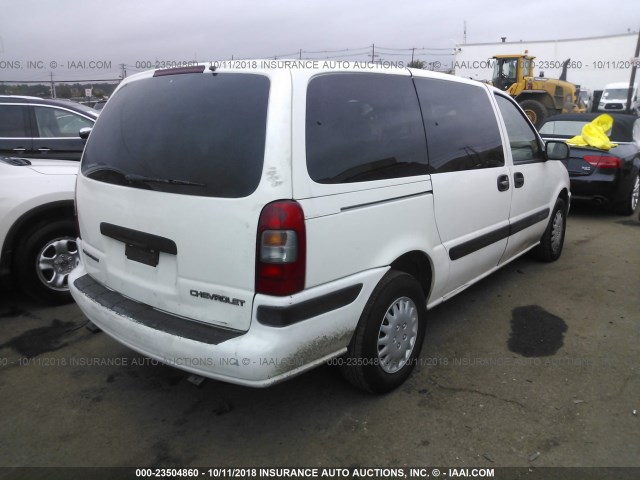 1GBDX23E63D205565 - 2003 CHEVROLET VENTURE INCOMPLETE WHITE photo 4