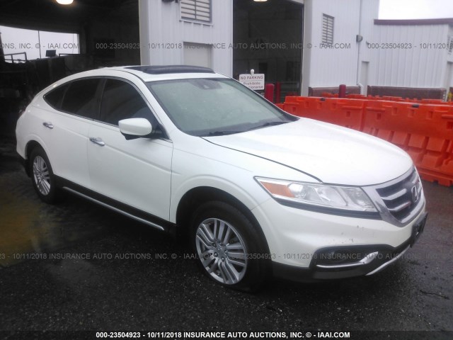 5J6TF3H56EL000016 - 2014 HONDA CROSSTOUR EXL WHITE photo 1