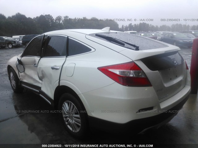 5J6TF3H56EL000016 - 2014 HONDA CROSSTOUR EXL WHITE photo 3