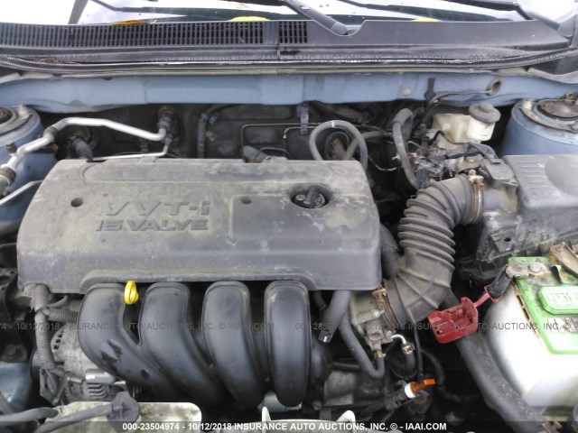 2T1KR32E16C591124 - 2006 TOYOTA COROLLA MATRIX XR BLUE photo 10