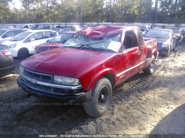 1GCCS19W7Y8201038 - 2000 CHEVROLET S TRUCK S10 RED photo 6
