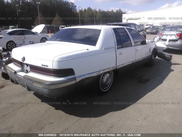 1G4BT52P8SR411177 - 1995 BUICK ROADMASTER LIMITED WHITE photo 4