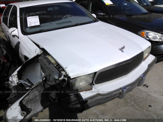 1G4BT52P8SR411177 - 1995 BUICK ROADMASTER LIMITED WHITE photo 6