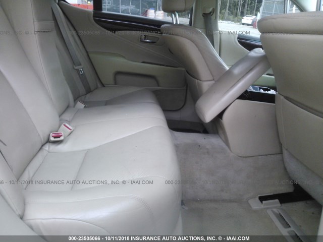 JTHBL46F075040464 - 2007 LEXUS LS 460 WHITE photo 8