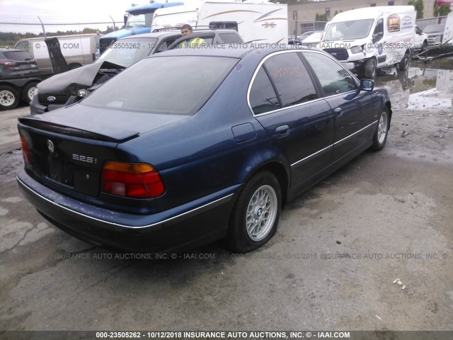 WBADD6329WBW33208 - 1998 BMW 528 I AUTOMATIC BLUE photo 4