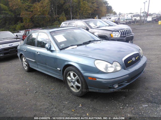 KMHWF35H85A166448 - 2005 HYUNDAI SONATA GLS/LX BLUE photo 1