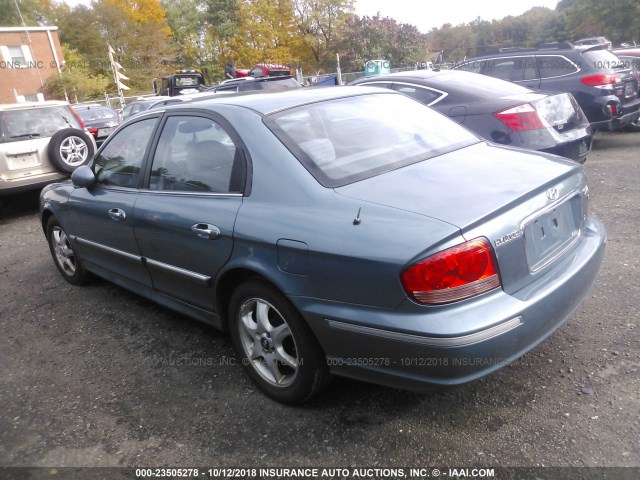 KMHWF35H85A166448 - 2005 HYUNDAI SONATA GLS/LX BLUE photo 3