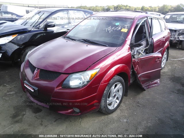 5Y2SL62843Z465726 - 2003 PONTIAC VIBE RED photo 2