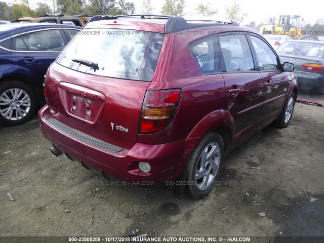 5Y2SL62843Z465726 - 2003 PONTIAC VIBE RED photo 4