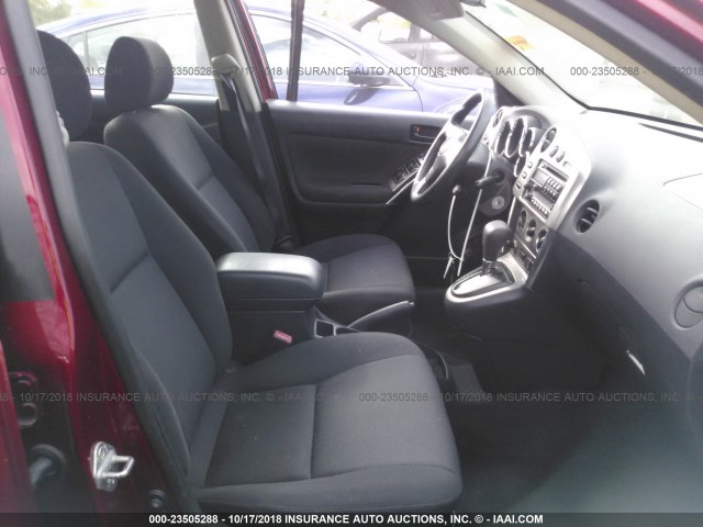 5Y2SL62843Z465726 - 2003 PONTIAC VIBE RED photo 5