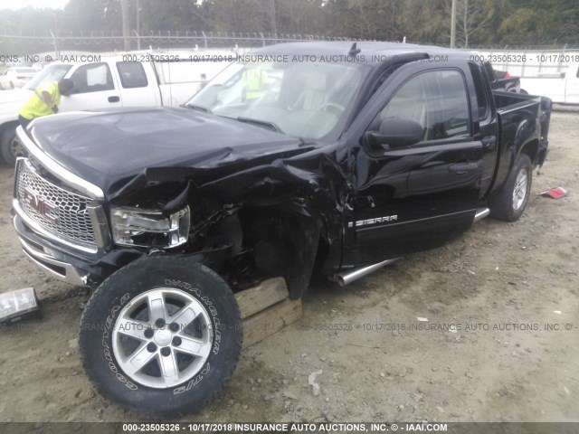 3GTEC23J99G218055 - 2009 GMC SIERRA C1500 SLE BLACK photo 2