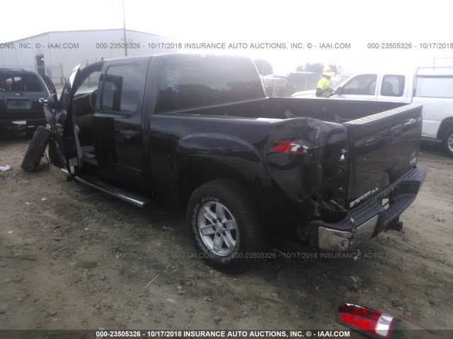 3GTEC23J99G218055 - 2009 GMC SIERRA C1500 SLE BLACK photo 3