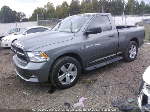 3C6JD6AT7CG278132 - 2012 DODGE RAM 1500 ST GRAY photo 2