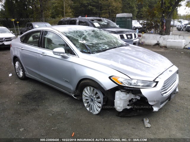 3FA6P0PU3DR308368 - 2013 FORD FUSION SE PHEV SILVER photo 1