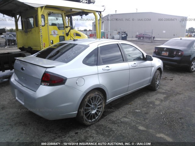 1FAHP3GN6BW106816 - 2011 FORD FOCUS SES SILVER photo 4