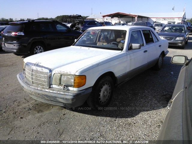 WDBCB25D1HA299808 - 1987 MERCEDES-BENZ 300 SDL WHITE photo 2