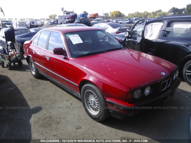 WBAHD2310K2093212 - 1989 BMW 535 I AUTOMATIC RED photo 1