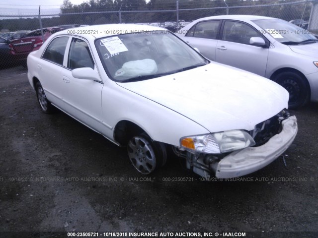 1YVGF22C925288178 - 2002 MAZDA 626 LX WHITE photo 1