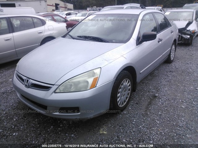 1HGCM56136A084043 - 2006 HONDA ACCORD VALUE SILVER photo 2