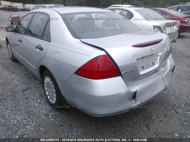 1HGCM56136A084043 - 2006 HONDA ACCORD VALUE SILVER photo 3