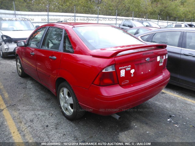 1FAFP34N47W122547 - 2007 FORD FOCUS ZX4/S/SE/SES RED photo 3
