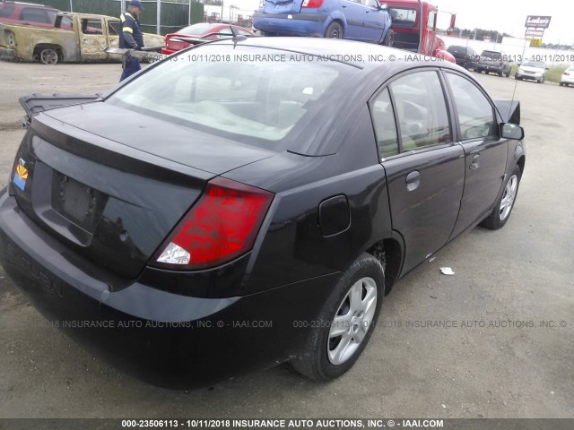 1G8AJ55F07Z120456 - 2007 SATURN ION LEVEL 2 BLACK photo 4