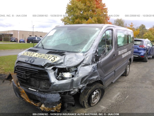 1FDZK1ZG8FKB12576 - 2015 FORD TRANSIT T-150 GRAY photo 6