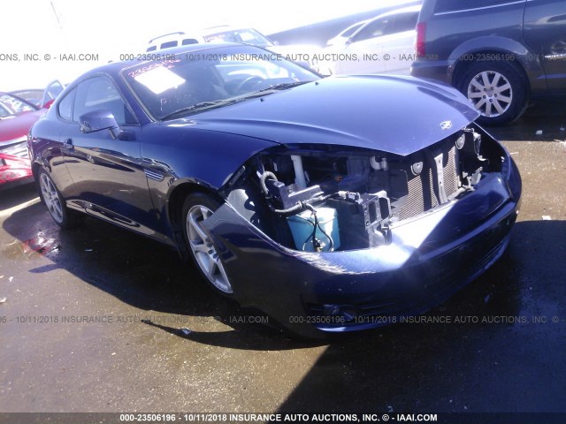 KMHHM66D27U254778 - 2007 HYUNDAI TIBURON GS Dark Blue photo 1