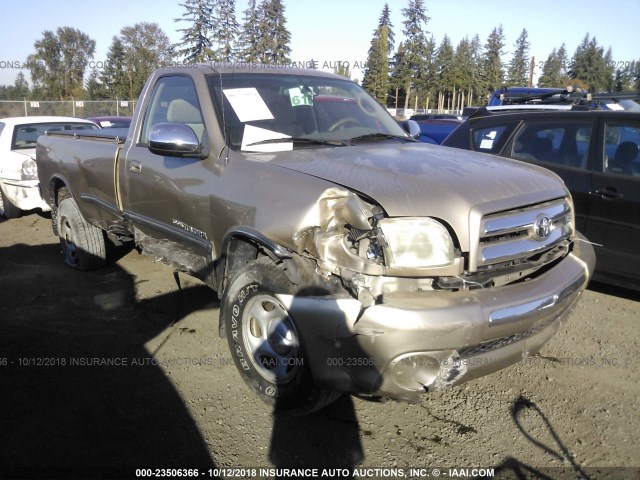 5TBKT44113S343369 - 2003 TOYOTA TUNDRA SR5 BROWN photo 1