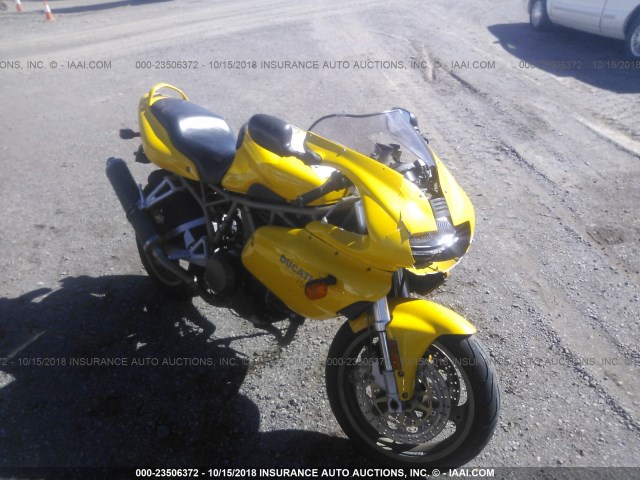 ZDM1LA3K4YB003082 - 2000 DUCATI 750 SS YELLOW photo 1