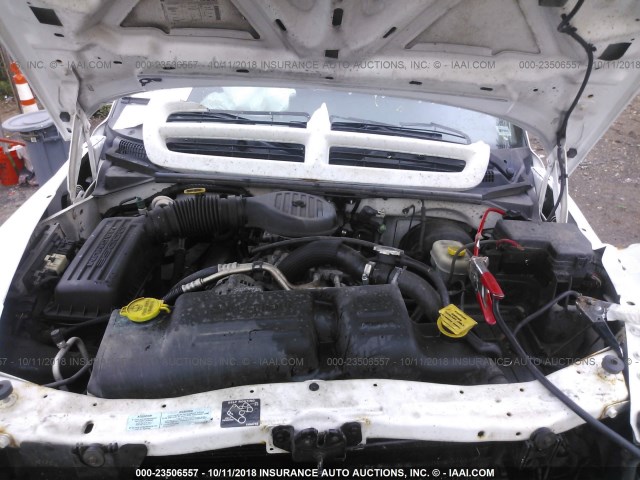 1B7HG2AZ5YS731188 - 2000 DODGE DAKOTA QUAD WHITE photo 10