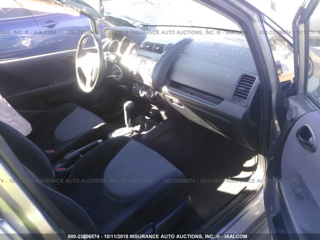 JHMGD38607S006701 - 2007 HONDA FIT S 灰色 照片 5