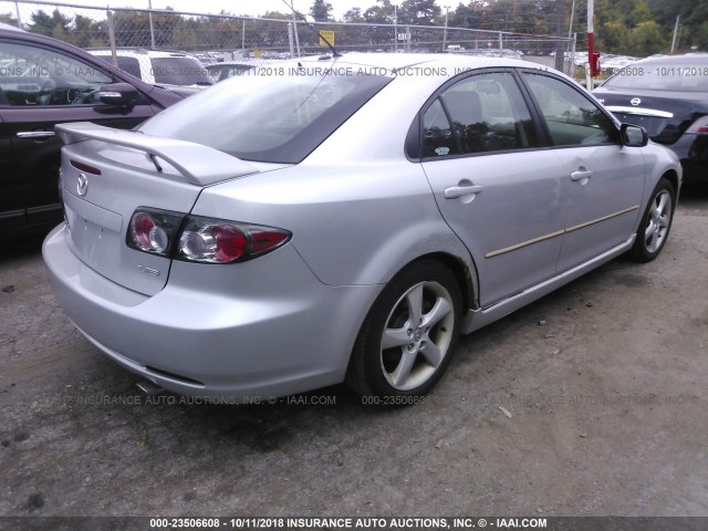 1YVHP84D365M05804 - 2006 MAZDA 6 S SILVER photo 4