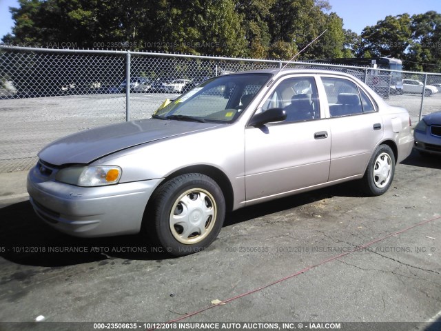 1NXBR12E5WZ116398 - 1998 TOYOTA COROLLA VE/CE/LE 金色 照片 2