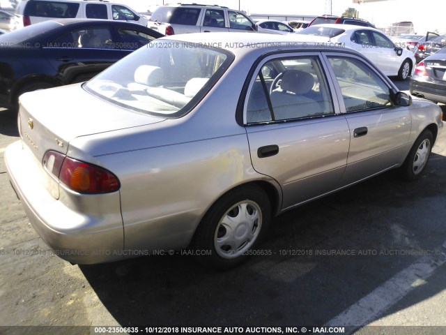 1NXBR12E5WZ116398 - 1998 TOYOTA COROLLA VE/CE/LE 金色 照片 4