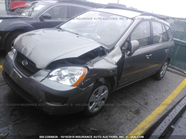 KNAFG528097264276 - 2009 KIA RONDO LX/EX GOLD photo 2