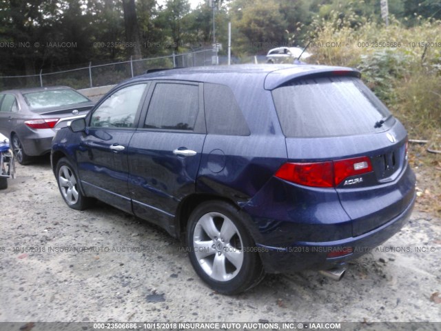 5J8TB18208A008156 - 2008 ACURA RDX BLUE photo 3