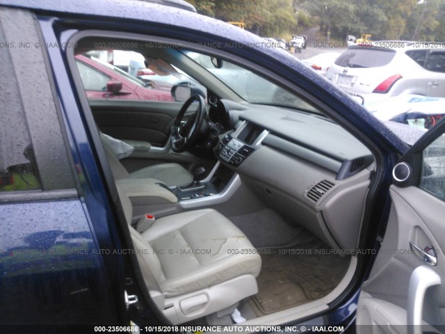 5J8TB18208A008156 - 2008 ACURA RDX BLUE photo 5