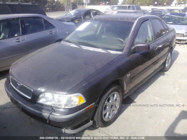 YV1VS2552YF533597 - 2000 VOLVO S40 PURPLE photo 2