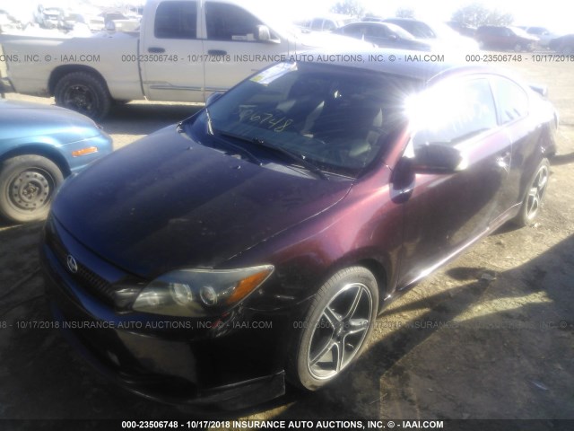 JTKDE167380233498 - 2008 TOYOTA SCION TC PURPLE photo 2