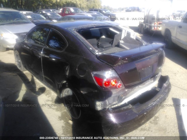 JTKDE167380233498 - 2008 TOYOTA SCION TC PURPLE photo 3