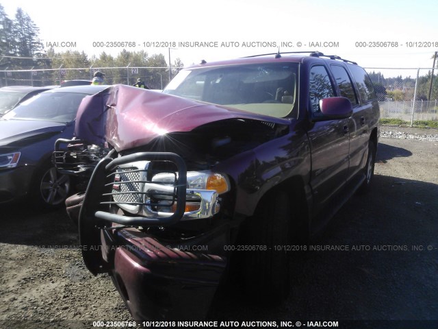 1GKFK66U54J275126 - 2004 GMC YUKON XL DENALI MAROON photo 2